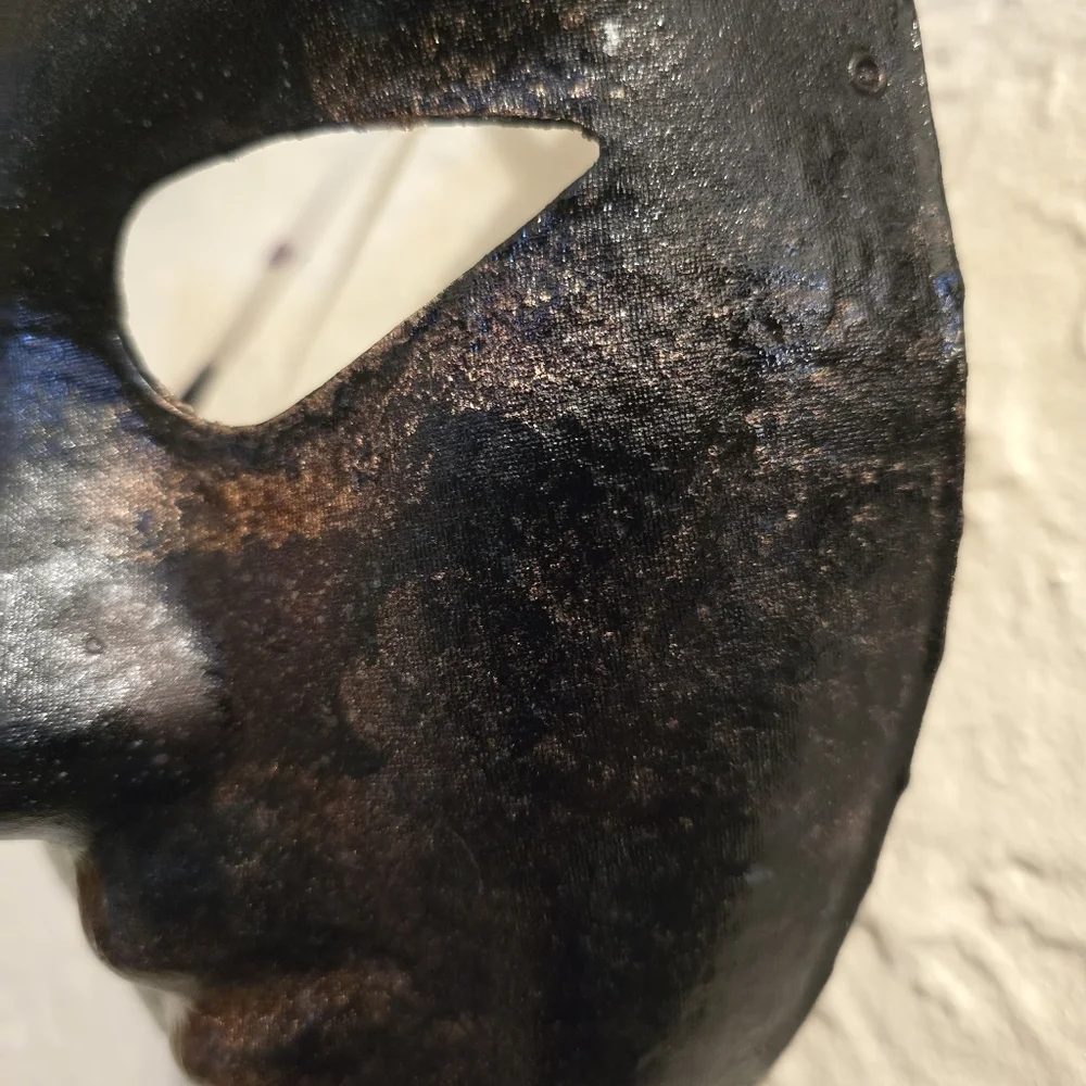 HANDCRAFTED Upcycled Face Mask HANDPAINTED Cosplay Festival Mask Halloween Decor